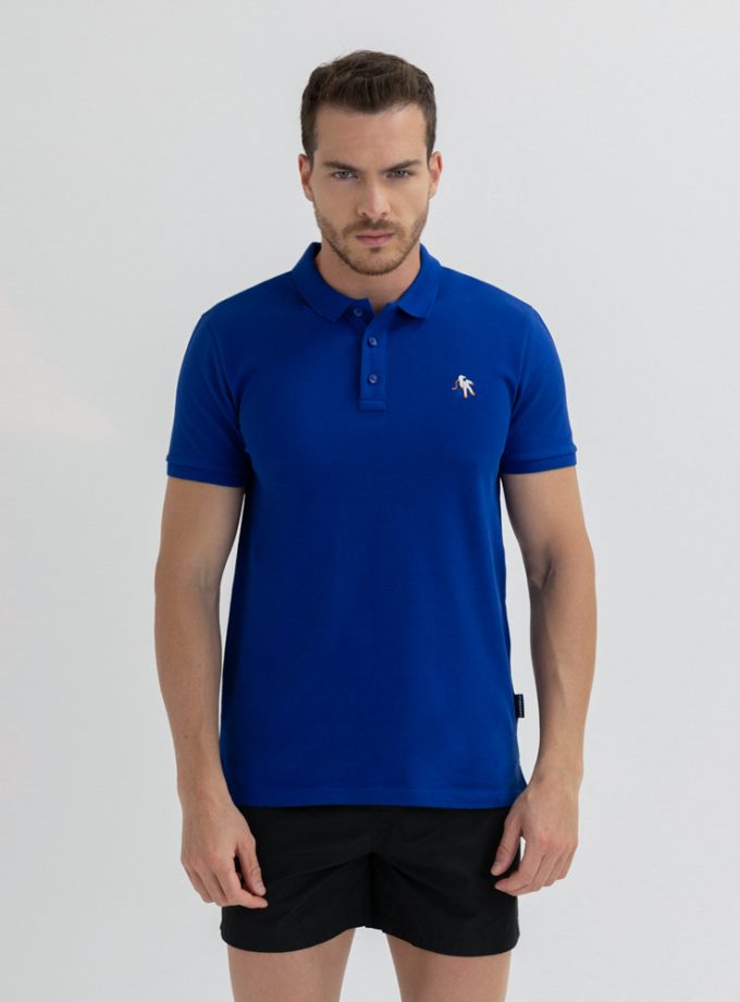 Hawkbill Astronaut Koyu Mavi Polo T-Shirt