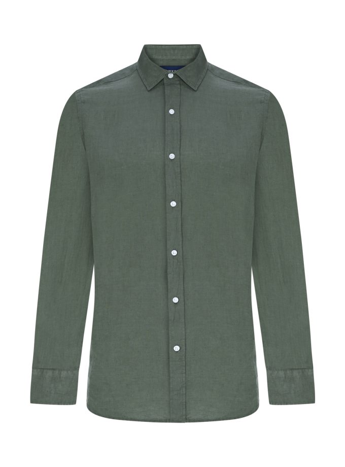 Hawksbill Linen Shirt - Khaki