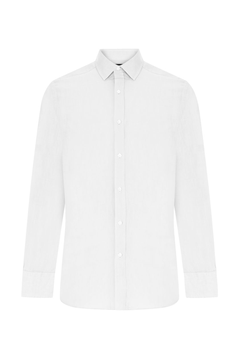 Hawksbill Linen Shirt - White