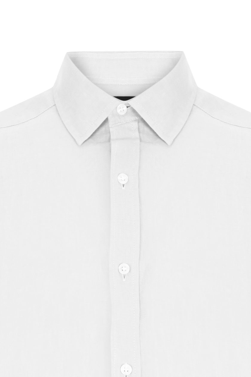 Hawksbill Linen Shirt - White - Görsel 3