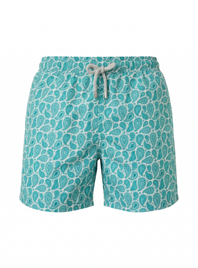 Hawksbill Paisley - Yeşil Deniz Şortu