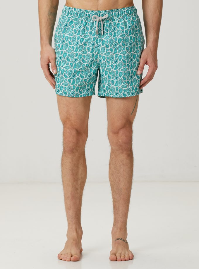 Hawksbill Paisley - Yeşil Deniz Şortu