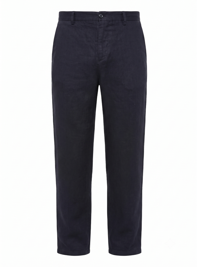 Hawksbill Linen Pants - Lacivert