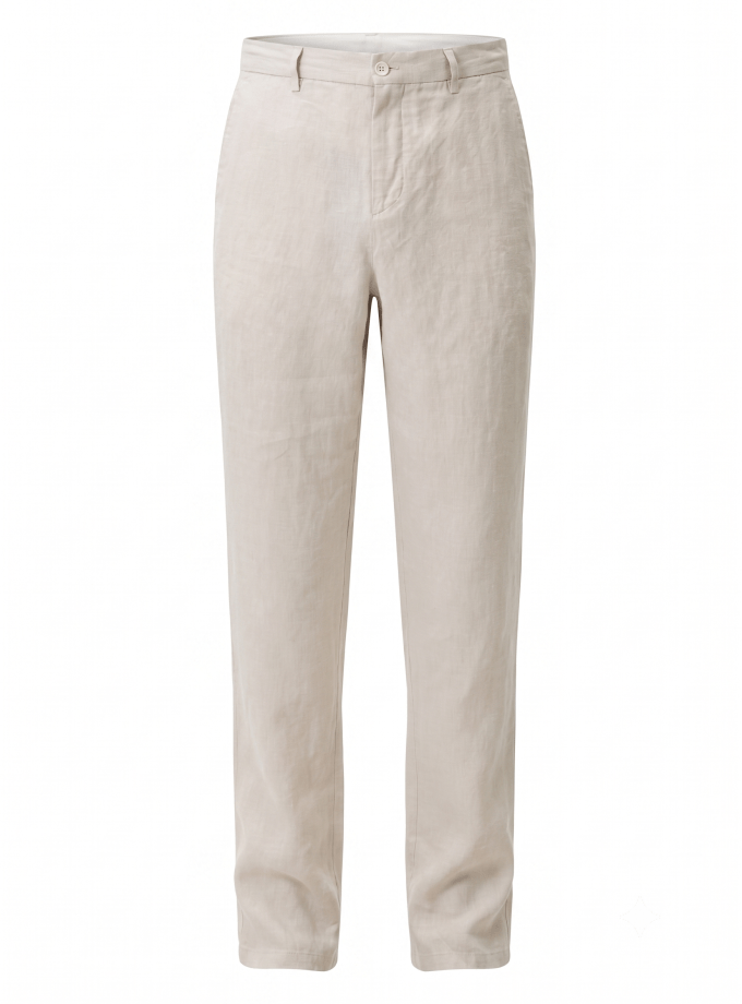 Hawksbill Linen Pants - Bej