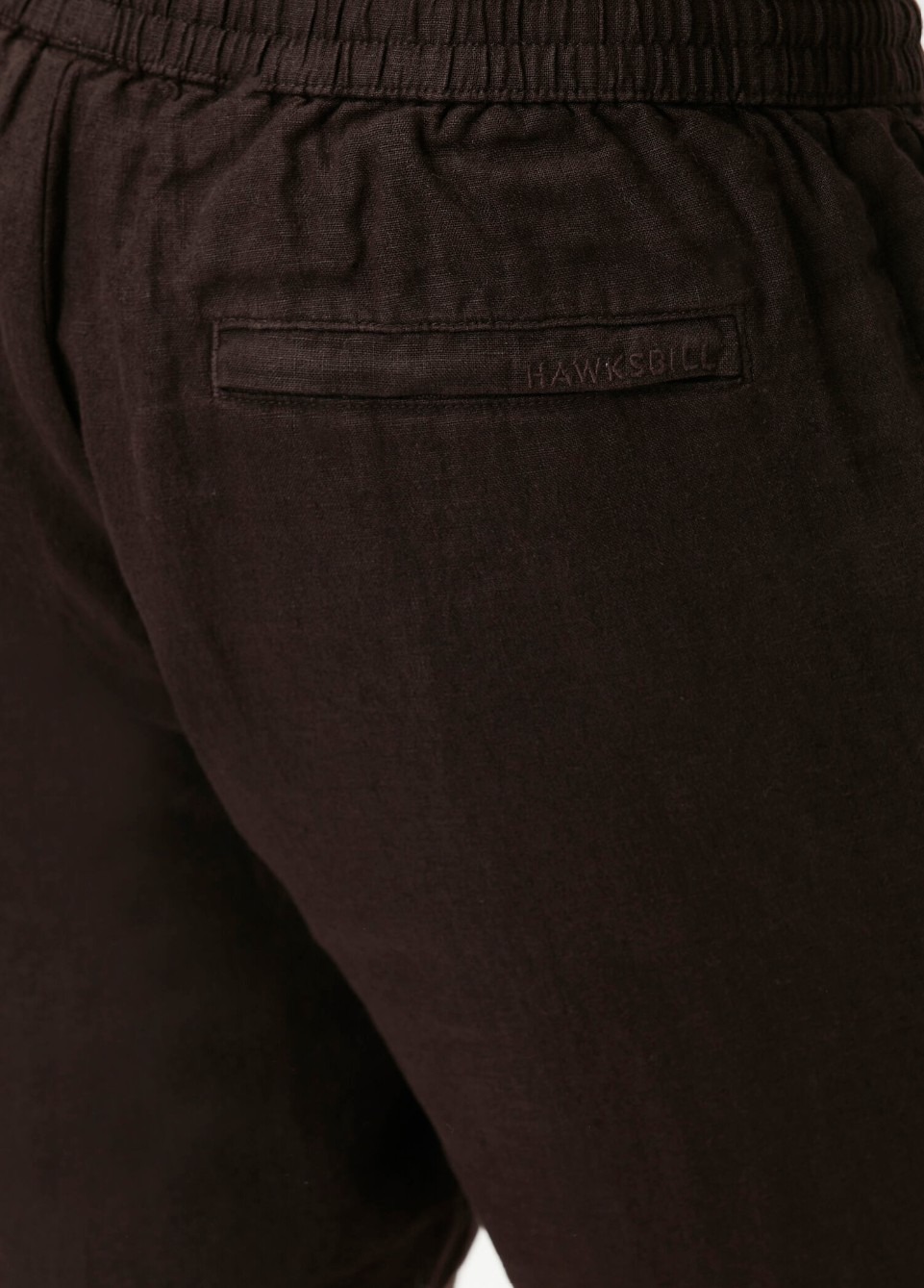 Hawksbill Linen Short - Koyu Kahverengi - Görsel 6