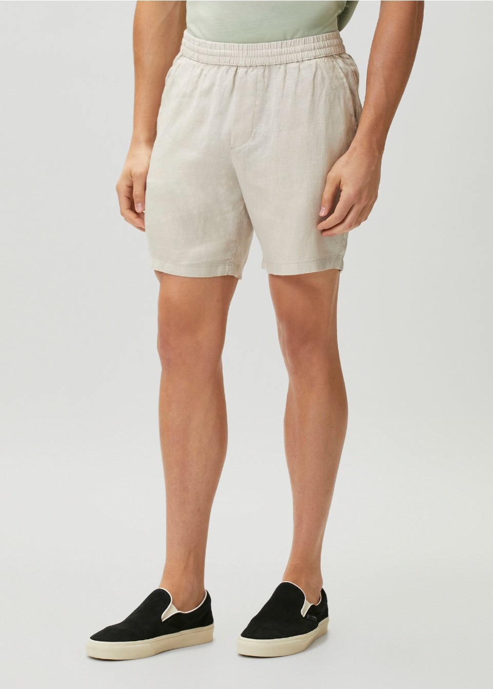 Hawksbill Linen Short - Bej - Görsel 3